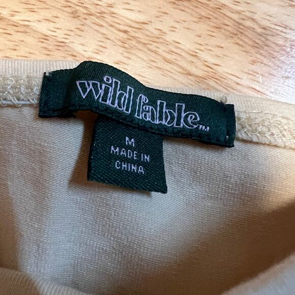 Wild Fable Women's Beige Seamed Cropped Corset Tank Top - Size Medium - NWT - Picture 2 of 6